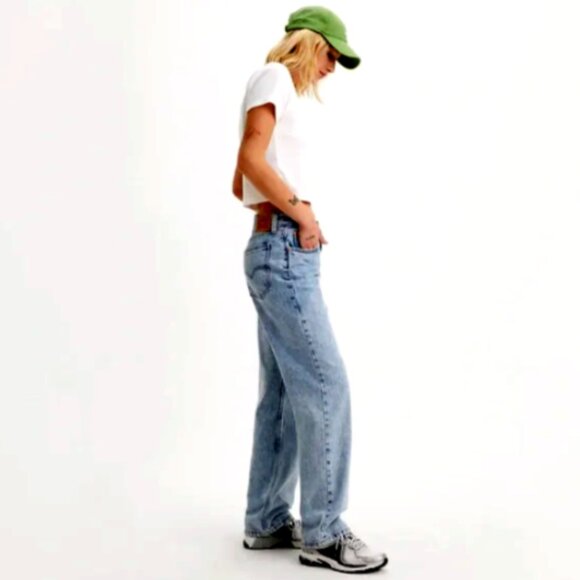 Levi's Low Pro Straight Blue Jeans 31x30 tagged sz 28 #117R - Picture 2 of 11